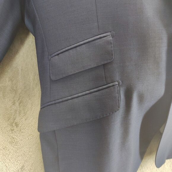 Paul Betenly Filarte Suit Jacket Mens 46R Blue Wool J-Aiden Sport Coat - Picture 10 of 15
